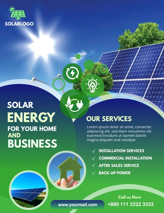 Solar Fliers Solar Power Flyer Template | PosterMyWall
