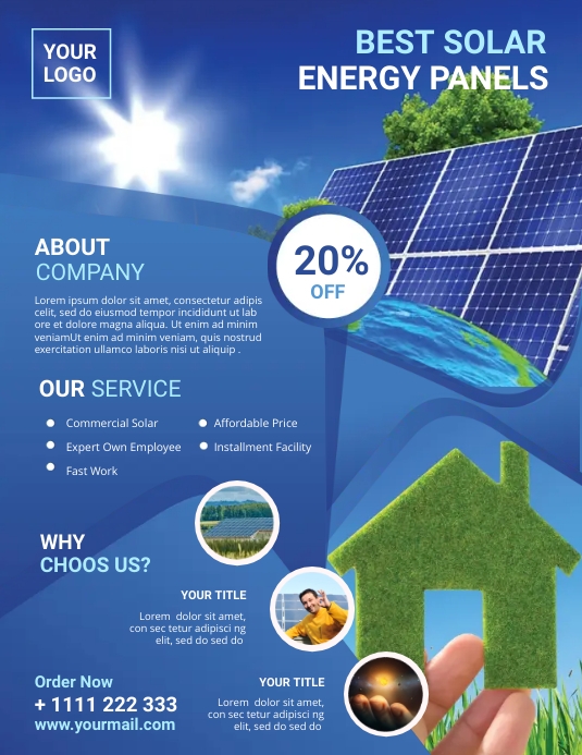 Solar Power Flyer Template PosterMyWall
