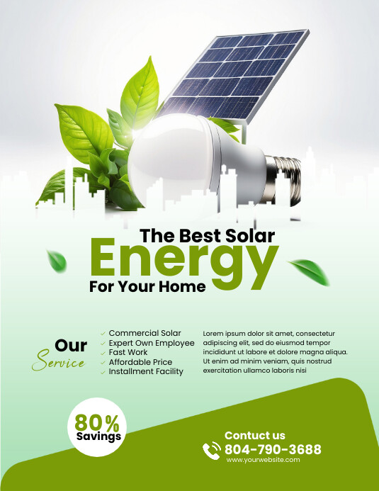 Solar Dealflyer Solar Power Flyer Template | PosterMyWall