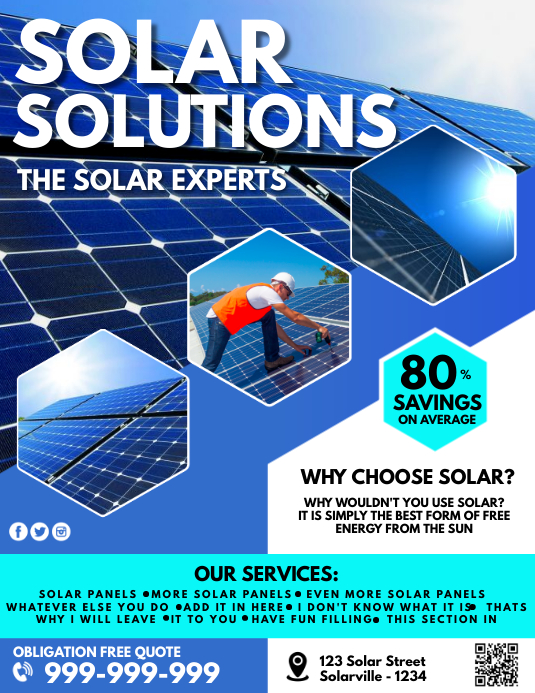 Solar Power Poster Template | PosterMyWall