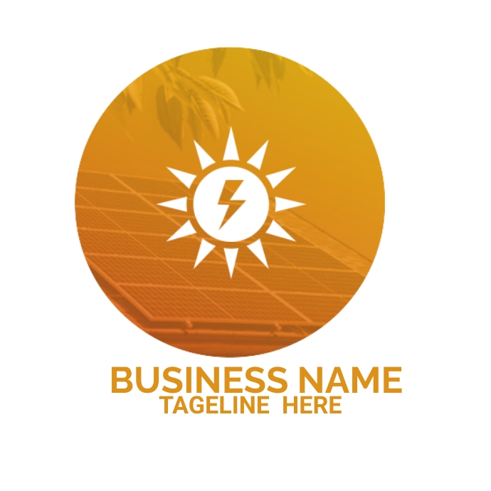 solar sun logo 徽标 template