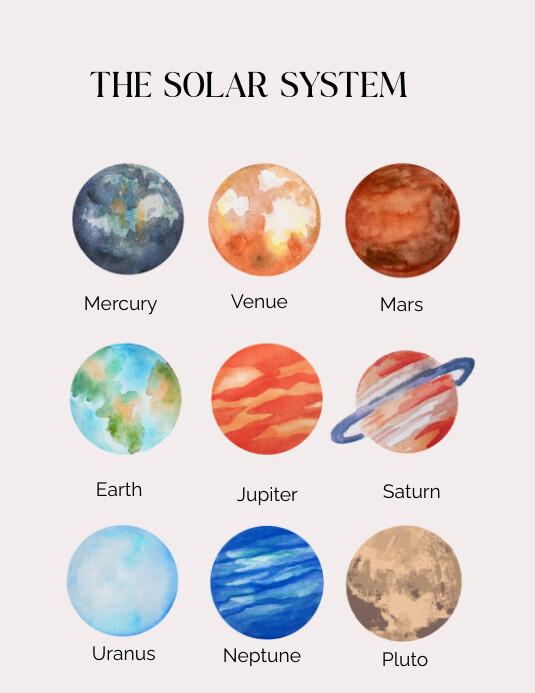 Plantilla de SOLAR SYSTEM | PosterMyWall