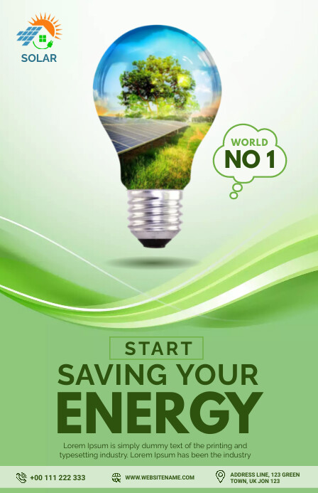 Solar Template | PosterMyWall