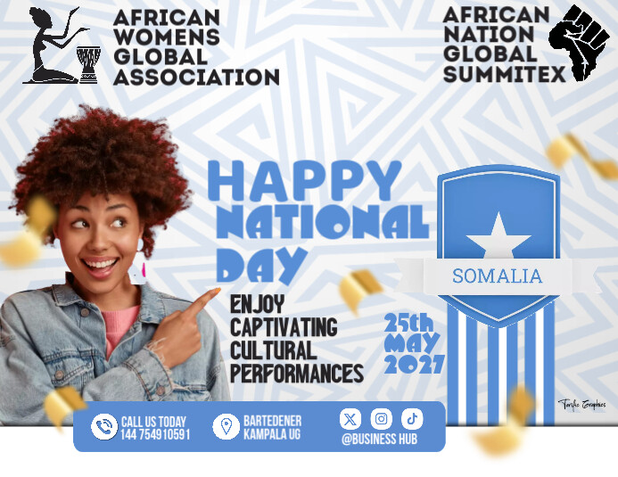 Somalia National Day Folheto (US Letter) template