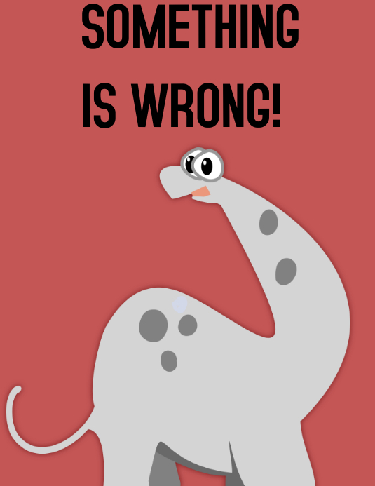 Something is wrong ใบปลิว (US Letter) template