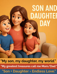 Son and Daughter Day Flyer (US Letter) template