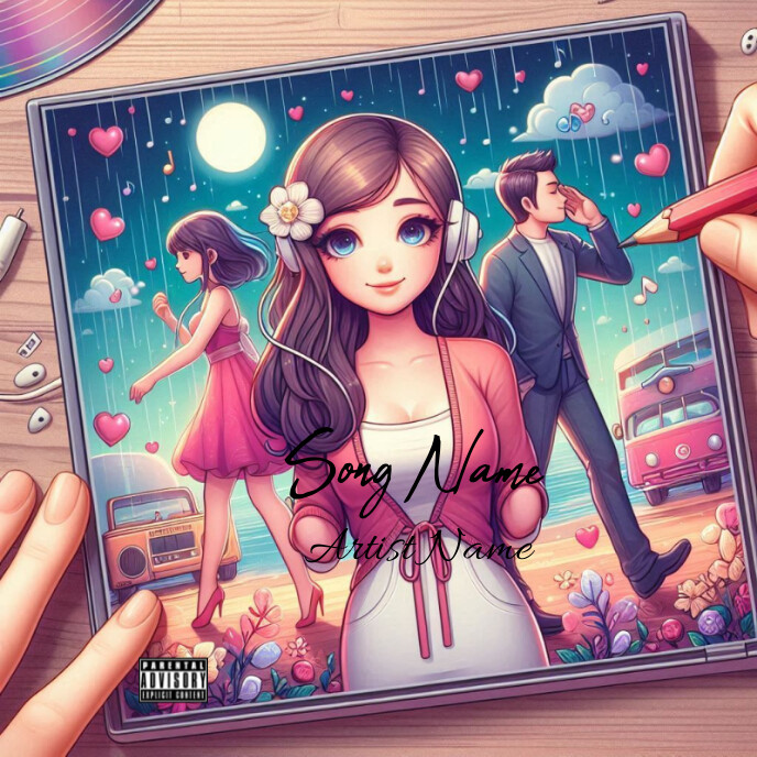 Song/album Example song album cover design Template | PosterMyWall