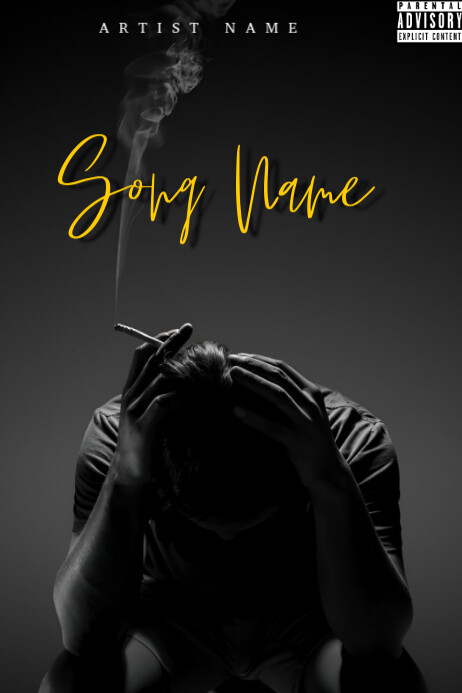 song album cover Plakkaat template