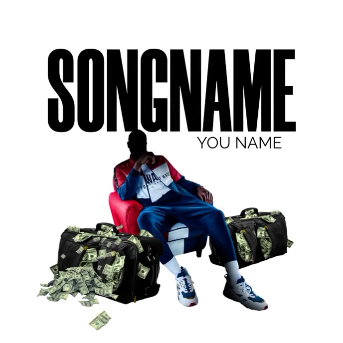 song cover Template PosterMyWall