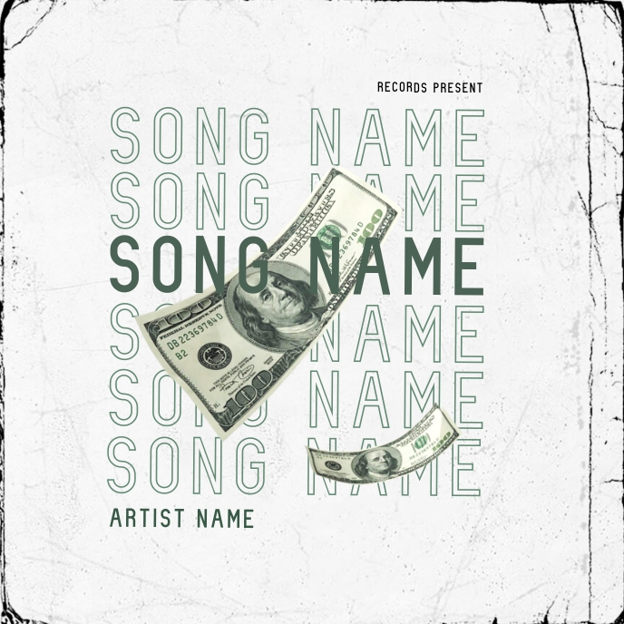Song Money mixtape cover art design template PosterMyWall