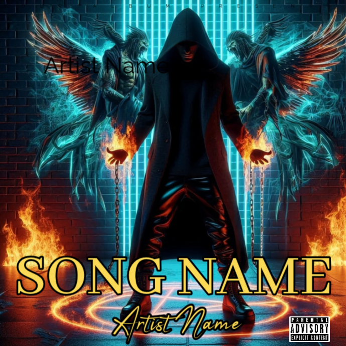 Song Name And Artist Name Album Cover Design Template | PosterMyWall