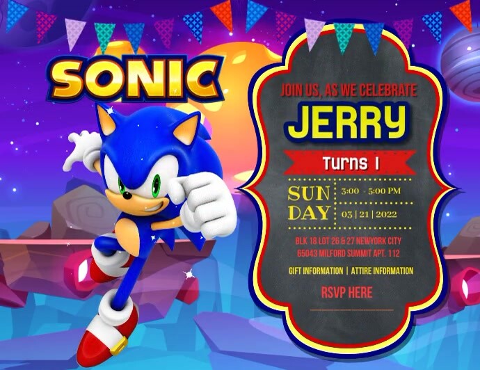 Sonic Rave Flyer Sonic Template | PosterMyWall