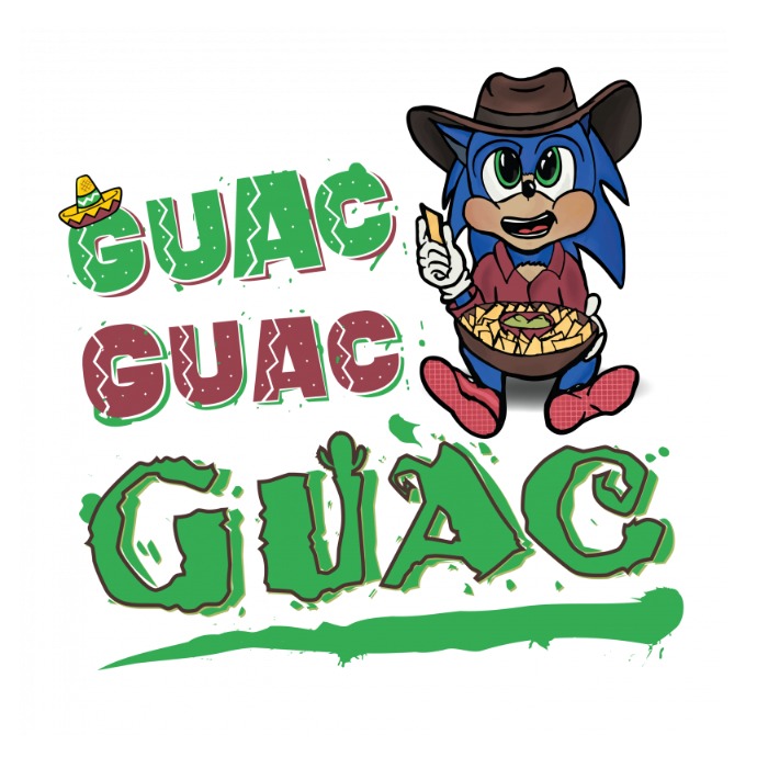 Sonic Loves Guac Logotipo template