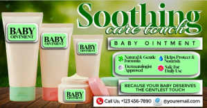 Soothing Care Touch Baby Ointment Изображение, которым поделились на Facebook template