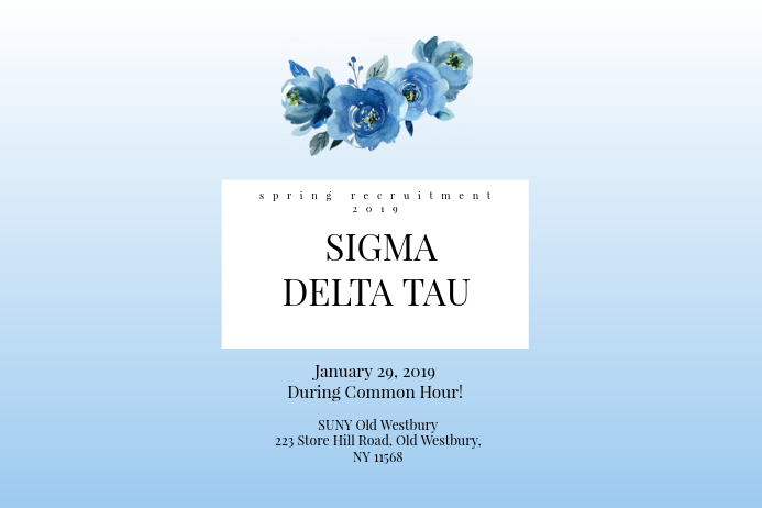 Sorority Recruitment Poster Template Postermywall