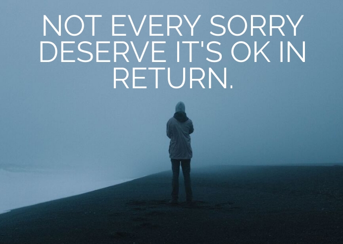 SORRY AND OK QUOTE TEMPLATE | PosterMyWall