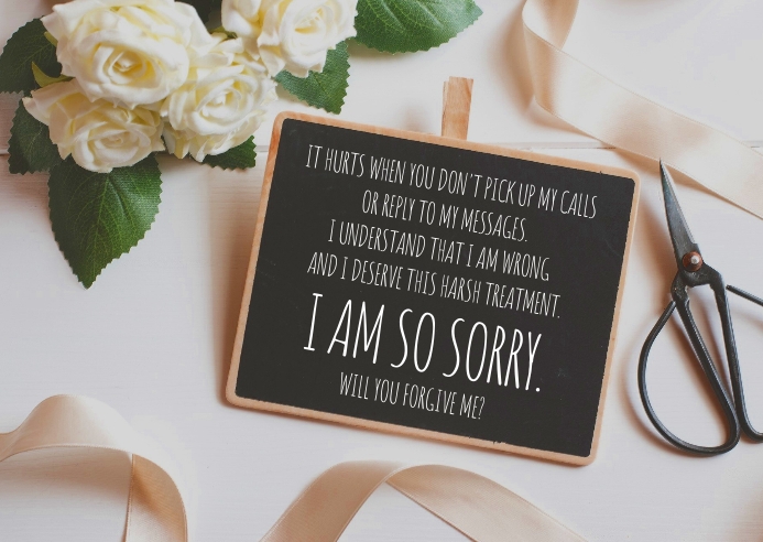 sorry greeting card Template | PosterMyWall