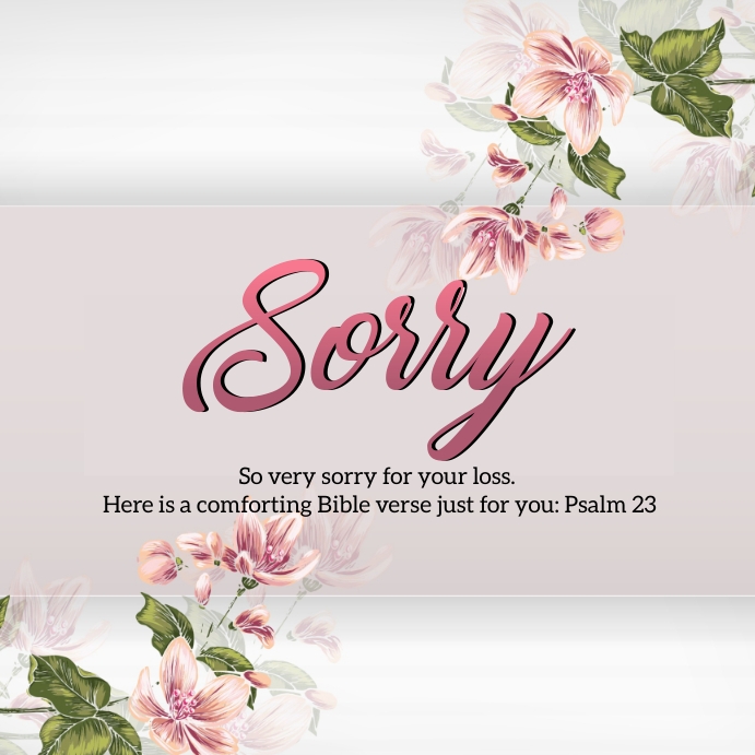 SORRY ONLINE GREETING CARD TEMPLATE | PosterMyWall