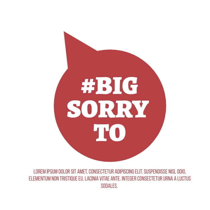 sorry template | PosterMyWall