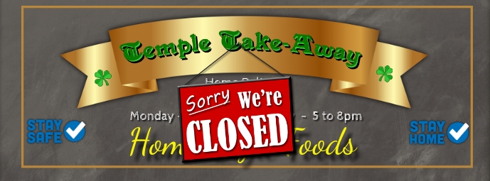 Sorry We're Closed Facebook Banner template
