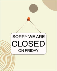 Sorry we are closed Instagram Portrait template