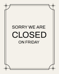 Sorry we are closed Instagram Portrait template