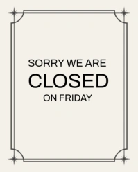 Sorry we are closed Instagram Portrait template