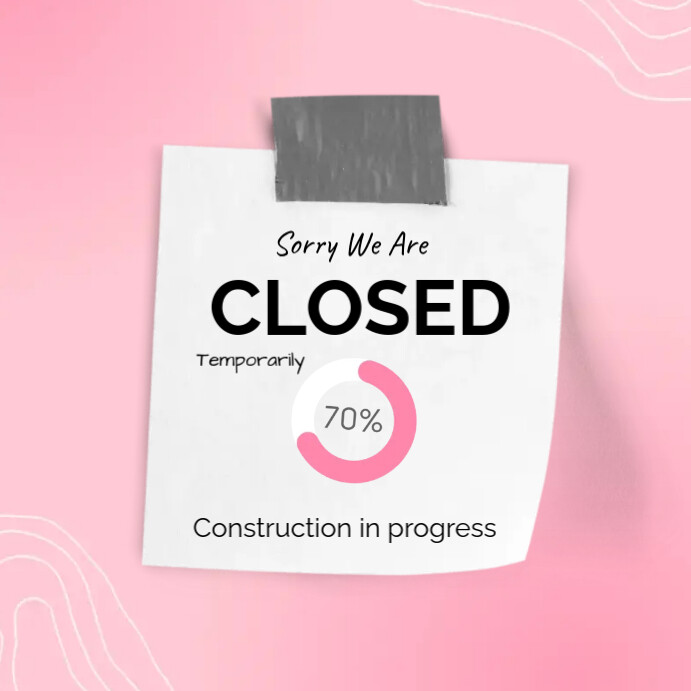 Sorry we are closed Poster Template PosterMyWall