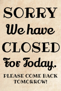 Sorry Renevation Signs We are temporarily closed for renovation Template | PosterMyWall