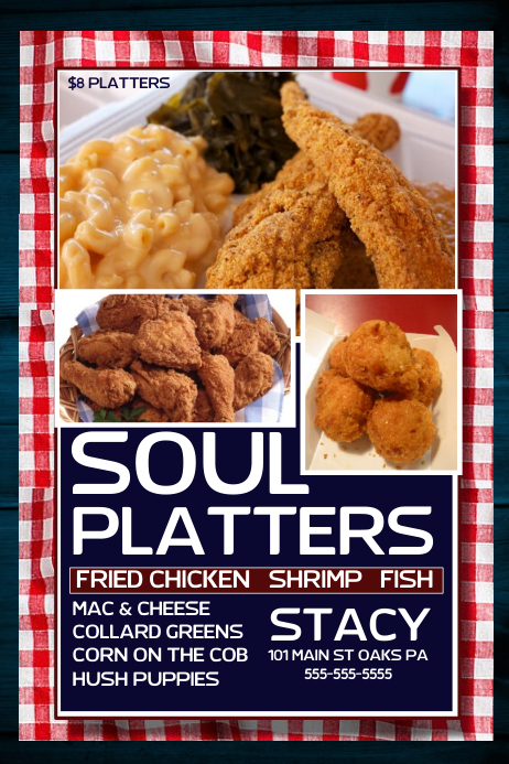 Soul Food Dinner Flyers