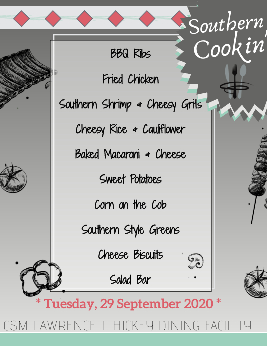 Soul Food Menu Template PosterMyWall