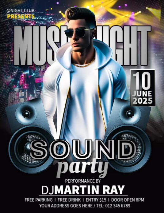 Sound Party Template | PosterMyWall