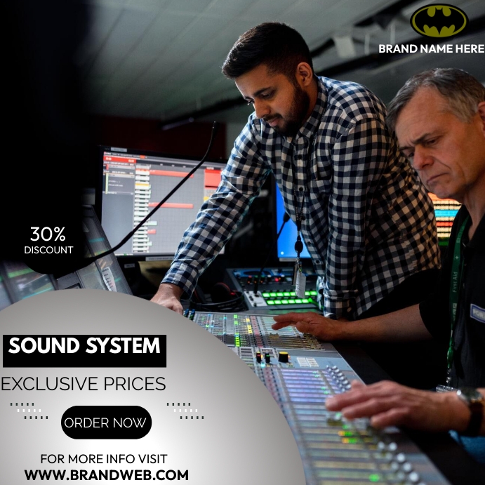 sound system Template | PosterMyWall