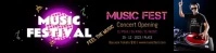 SOUNDCLOUD BANNER Cartel de 2 × 8 pulg. template