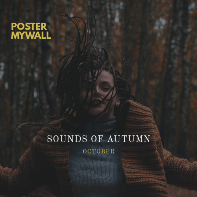 October Cd R Sounds of Autumn October CD Cover Template | PosterMyWall