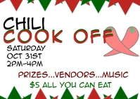 Soup & Chili cook off event Postkort template