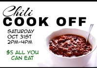 Soup & Chili cook off event Postkort template