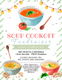 Wit Soup Cookoff Fundraiser Pamflet Template