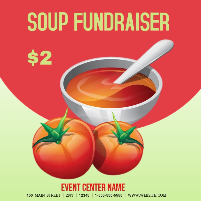 soup Fundraiser Template PosterMyWall