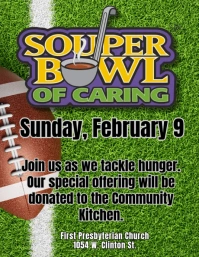 Souper Bowl of Caring Flyer (Letter pang-US) template