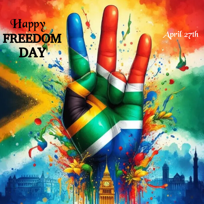 South Africa Freedom day illustration post Template | PosterMyWall