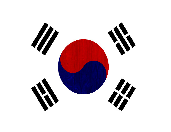 South Korea Folder (US Letter) template