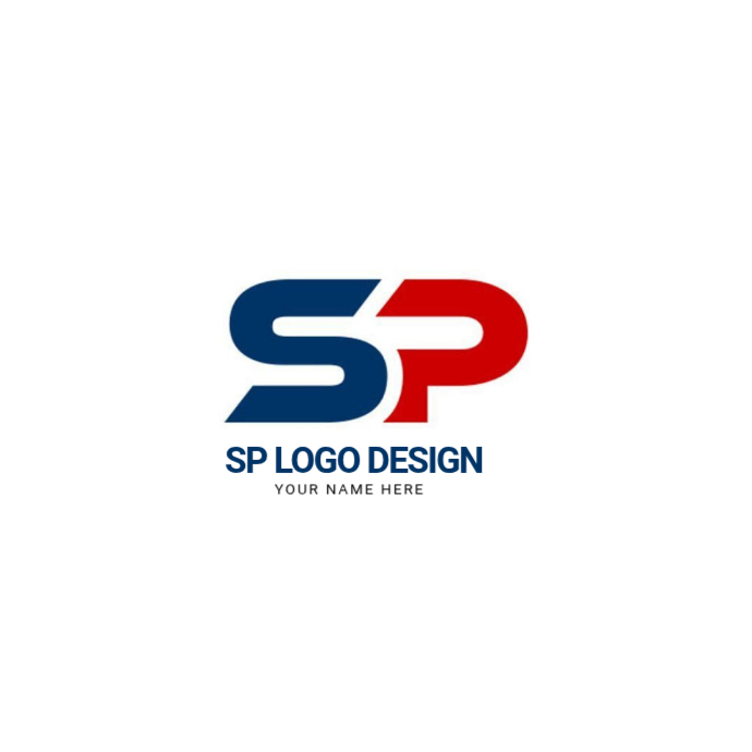 SP Logo Design Logo Template | PosterMyWall