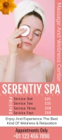spa & beauty ads Tarjeta de estantería template