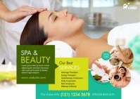 Spa & Beauty Care Ad Template Postcard