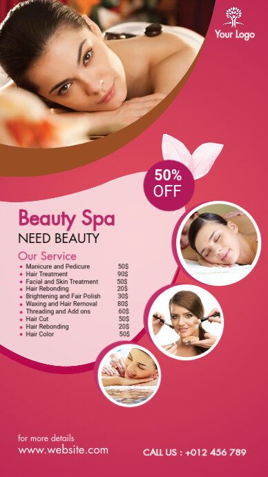 Spa & Beauty Care WhatsApp Status Template | PosterMyWall