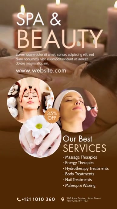 Copy of Spa & Beauty Care Ad Template for Salons and Beauty Parlors ...