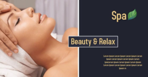 Zwart Spa and Relaxation Facebook Shared Image Template