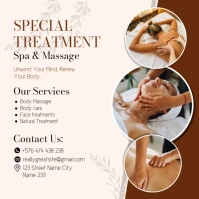 spa and massage design template Persegi (1:1)