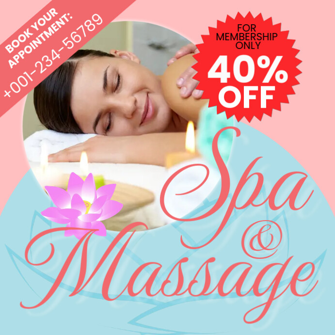 Spa and Massage Promo Template | PosterMyWall